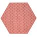 Furnish My Place Abstract Indoor/Outdoor Commercial Color Rug - Red 7 Hexagon Pet and Kids Friendly Rug. Made in USA Hexagon Area Rugs Great for Kids Pets Event Wedding