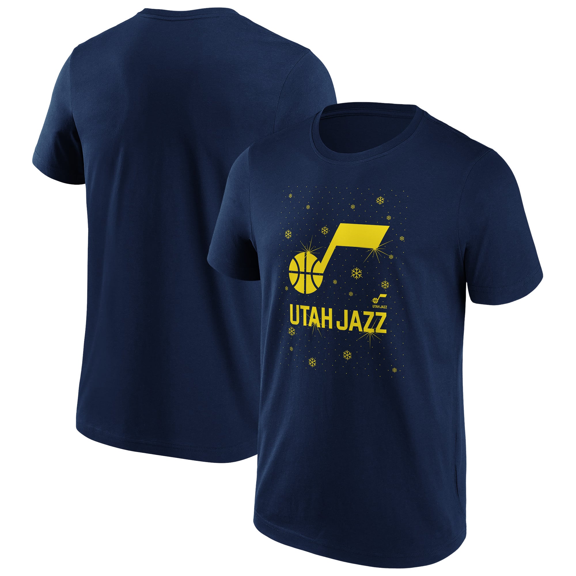T-shirt graphique de Noël scintillant de marque Utah Jazz Fanatics - Hommes - Homme Taille: L