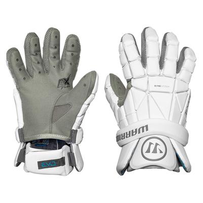 Warrior Evo Men's Lacrosse Gloves White