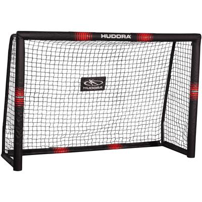 Fußballtor HUDORA "Pro Tect 180/240/300" Sport-Tore Gr. B/H/L: 120 cm x 200 cm x 300 cm, Stahl, schwarz (schwarz, rot) Tore