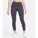 Nike Pants & Jumpsuits | Nike Epic Luxe Mid-Rise Crop Pocket Running Leggings | Color: Purple | Size: S