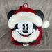 Disney Bags | Loungefly Disney Parks Santa Mickey Mouse Mini Backpack | Color: Red/White | Size: Os