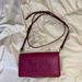 Coach Bags | Coach Crossbody Leather Clutch Wallet Bag | Color: Pink/Red | Size: Os