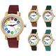 Holzwerk Germany® Girls' Watch Children's Watch Boys Watch Eco Natural Wooden Watch Learning Watch Leather Strap Watch Analogue Classic Quartz Watch in Blue Black Green Red Turquoise Brown White