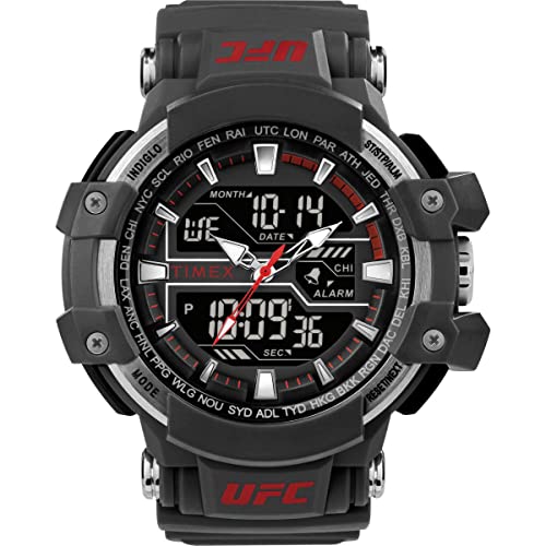 Timex UFC Men's 53mm Gray Resin Strap Chronograph Watch TW5M51900