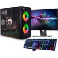 Veno Scorp Gaming PC Bundle 22” Set : Intel Core i5-16GB RAM, GTX 1650 4GB Graphics Card, 1TB HDD, Windows 10, Wi-Fi, Nova 2 x ARGB FANS (Renewed)