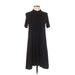 American Eagle Outfitters Casual Dress - A-Line: Black Solid Dresses - Women's Size X-Small