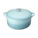 Denby - Pavilion Blue Cast Iron Casserole Dish - Large Dutch Oven, Oven Safe Pot, Enamelled - 28cm, 7L Capacity