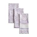 Maison d' Hermine 3 Piece Mandala Tea Towel Set Cotton in Gray/Pink | Wayfair KT023ZA01A