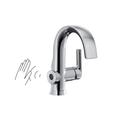 Moen Doux Motionsense Wave Touchless Single Handle Bathroom Sink Faucet w/ Drain Assembly in Gray | 8 H x 4.75 D in | Wayfair S6910EW
