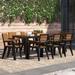 Wade Logan® Aryansh Rectangular 8 - Person 70.86" Long Outdoor Dining Set Plastic in Black | 70.86 W x 35.4 D in | Wayfair