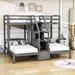 Evenny Twin over Twin Standard Bunk Bed by Harriet Bee in Gray | 62 H x 80 W x 102 D in | Wayfair 4B49A8404C0B4CF7A6F18EA20EFD1288