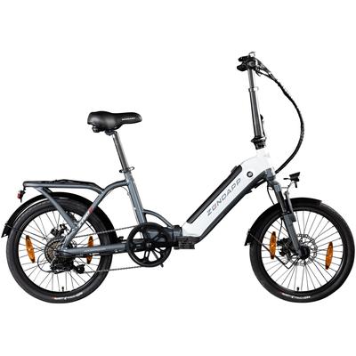 E-Bike ZÜNDAPP "ZT20R" Gr. 35, grau, E-Bikes, 35cm, 20 Zoll (50,80cm), Pedelec, Elektrofahrrad für Damen u. Herren