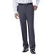 Haggar Men's Repreve Stria Hidden Expandable Waist Plain Front Dress Pant, Med Grey,34x34