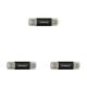 Intenso Twist Line 32 GB, Dual USB-Stick 3.2 Gen 1x1, USB-C und USB-A, 70MB/s, Anthrazit (Packung mit 3)