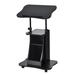 Swivel Mobile Laptop Podium Portable Standing Desk with Storage Space