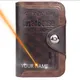 Portefeuille court en cuir PU pour hommes porte-cartes Vintage de bonne qualité porte-Photo de