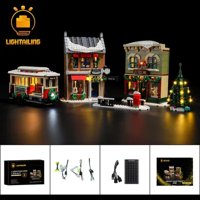 LIGHTAILING – Kit d'éclairage LED pour vacances 10308 ensemble de blocs de construction de la rue
