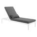 Ergode Perspective Cushion Outdoor Patio Chaise Lounge Chair - White Charcoal