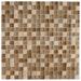 The Tile Life Victory 12-in x 12-in Beige Glass Grid Wall Tile