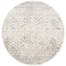 SAFAVIEH Tulum Merletta Moroccan Geometric Area Rug Ivory/Grey 6 7 x 6 7 Round