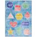 SAFAVIEH Kids Playhouse Collection KPH201M Blue/Pink Rug