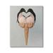 Stupell Industries Twin Penguin Pair Heart Ice Cream Cone 30 x 40 Design by Coco de Paris