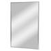 Head West Rectangular Thin Metal Frame Decorative Modern Wall Accent Mirror - 24 x 38