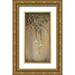 Pinto Patricia 11x18 Gold Ornate Wood Framed with Double Matting Museum Art Print Titled - Ornaments and Campanula II