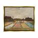 Stupell Industries Bulb Fields in Holland Vincent van Gogh Classic Painting Painting Metallic Gold Floating Framed Canvas Print Wall Art Design by one1000paintings