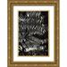 1x Studio III 13x18 Gold Ornate Wood Framed with Double Matting Museum Art Print Titled - Fern Leaves_2