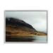 Stupell Industries Lake Side Cliffs Looming Fog Plateau Landscape Photograph Gray Framed Art Print Wall Art Design by Lynann Colligan