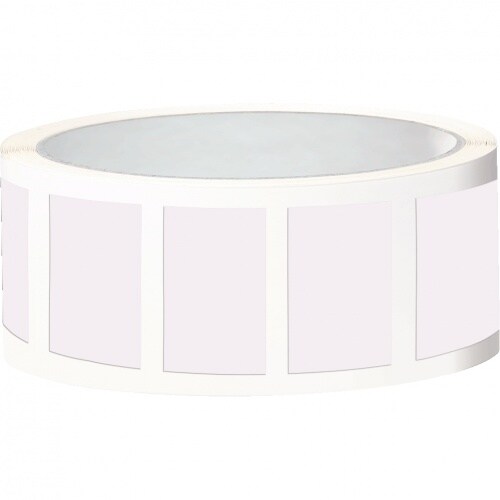 Aufkleber I Etikett, eckig, beschriftbar, weiß, Folie, selbstklebend, 50x25mm, 100/Rolle Image