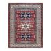 Hand-Knotted Wool Tribal Traditional Orange Area Rug 4 3 x 5 6