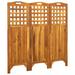 vidaXL Room Divider Freestanding Privacy Screen for Office Solid Wood Acacia