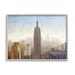 Stupell Industries Bustling New York Cityscape Distant Buildings Skyline Painting Gray Framed Art Print Wall Art Design by Kim Allen