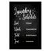 Inkdotpot 1 PieceLaundry Signs for Laundry Room DecorLaundry SchedulePoster With Frame Laundry Room Wall Art Signs Framed Wall Decor for Home Laundry 14x20 inches (Black)