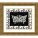 Glass Susan Eby 24x20 Gold Ornate Wood Framed with Double Matting Museum Art Print Titled - Paris Hotel Tub IV