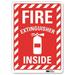 Lyle Fire Extinguisher Sign 14x10in Aluminum U1-1060-NA_10x14