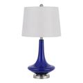 Set of Two 26Ã¢â‚¬Â� Navy Blue Glass Table Lamps