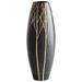 Cyan lighting - Vase - Onyx - Medium Winter Decorative Vase - 8.5 Inches Wide by