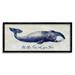 Stupell Industries Uplifting Nautical Sea Quote Detailed Whale Imagery Graphic Art Black Framed Art Print Wall Art Design by Susan Jill