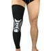 Full Leg Compression Sleeves for Women Men Extra Long Leg Knee Sleeve for Basketball Football Running Workout Sports - Black and Sliver L