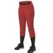 Alleson Athletic B39785527 Womens Belt Loop Fast-Pitch Pants Red - 2XL