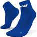 We Ball Sports Anti-Blister Mens Athletic Cushion Quarter Length Socks for Football Running Baseball Basketball (Blue L)