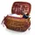 Picnic Time Highlander Willow Picnic Basket with Service for 4, Red