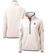 Women's Cutter & Buck White Virginia Cavaliers Vintage Cascade Eco Sherpa Fleece Half-Zip Pullover Jacket