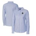 Women's Cutter & Buck Light Blue FIU Panthers Oxford Stretch Long Sleeve Button-Up Shirt