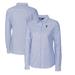 Women's Cutter & Buck Light Blue Villanova Wildcats Oxford Stretch Long Sleeve Button-Up Shirt