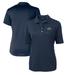 Women's Cutter & Buck Navy Old Dominion Monarchs Team Virtue Eco Pique Recycled Polo
